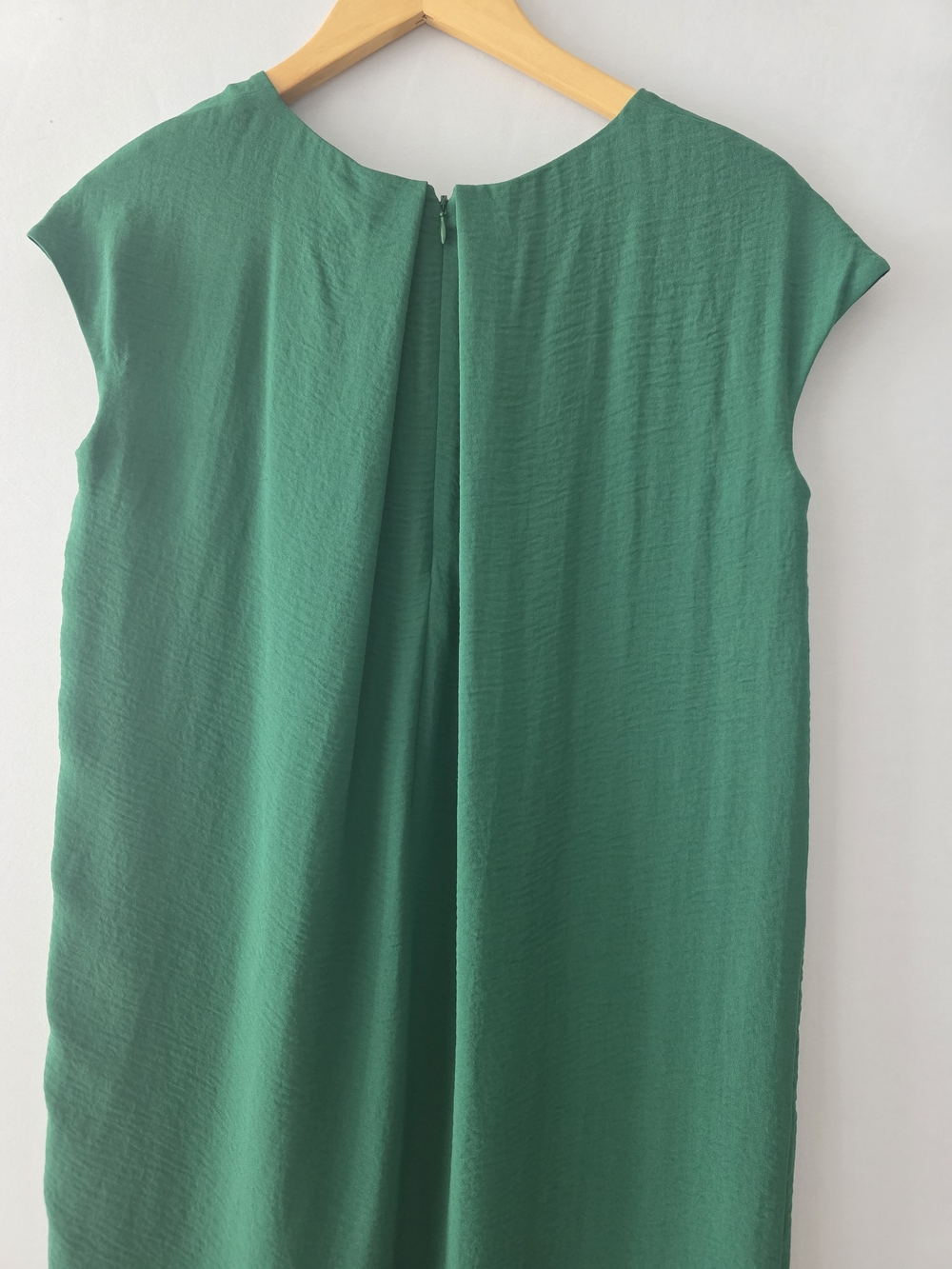 COS Emerald Green Cap-Sleeve Midi Shift Dress - Picture 5 of 6